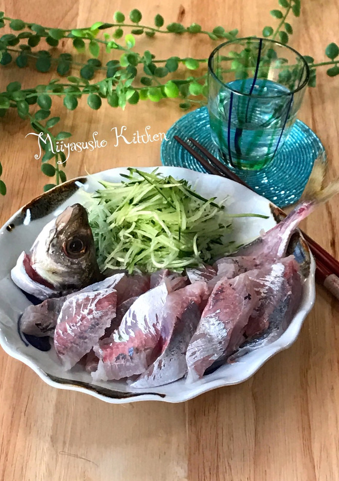 釣りたて鯵のさばき方（お刺身用+フライ）-レシピのメイン写真