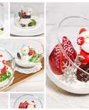 スノードームみたいな簡単クリスマスケーキ