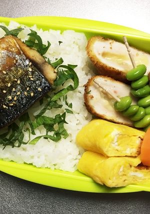 旦那弁当45♥サバ弁当！-レシピのメイン写真