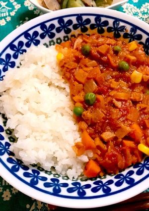 簡単高野豆腐入りドライカレー-レシピのメイン写真