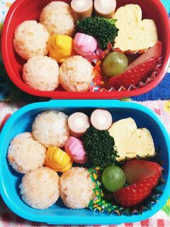 幼稚園(年少)双子のお弁当19-レシピのメイン写真