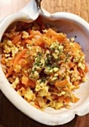 にんじんが甘い！ツナと卵の炒めもの-レシピのメイン写真