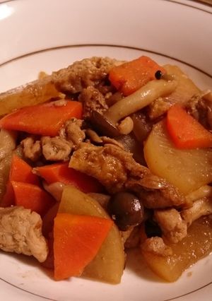 大根と豚肉のサッと煮◆バルサミコ酢風味-レシピのメイン写真