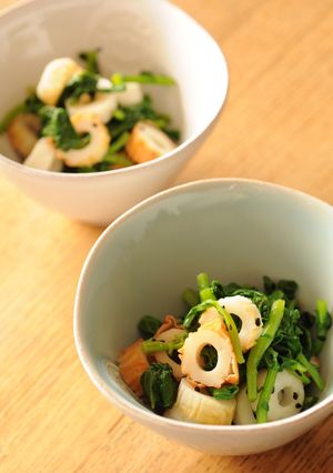 からし菜のきび酢あえ-レシピのメイン写真