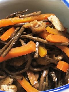 簡単!ぜんまいとお揚げの炊いたん-レシピのメイン写真