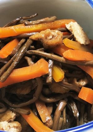 簡単！ぜんまいとお揚げの炊いたん-レシピのメイン写真