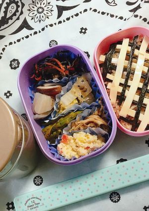 超寝坊したので、のりチーズ弁当-レシピのメイン写真