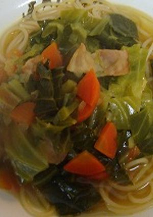 キャベツのカレースープパスタ-レシピのメイン写真