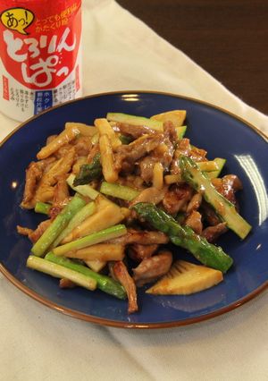 アスパラ青椒肉糸糸-レシピのメイン写真
