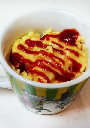 レンジで簡単！　ポテトサラダのオムレツ-レシピのメイン写真
