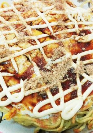 フライパンで関西風?広島風?お好み焼き-レシピのメイン写真