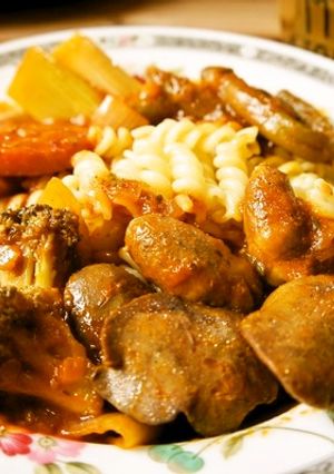 今まで無かった♪レバーで作るパスタソース-レシピのメイン写真