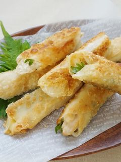 餃子皮でカマンベールチーズロール-レシピのメイン写真