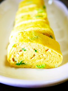 朝食やお弁当に。めんつゆ青ねぎ☆卵焼き-レシピのメイン写真