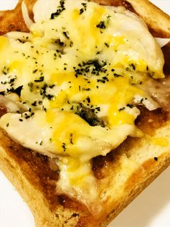 ピザ風☆ケチャップチーズチキン・トースト-レシピのメイン写真