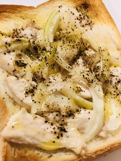 ピザ風☆バターチキン・トースト-レシピのメイン写真