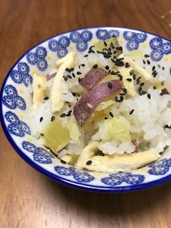 薩摩芋☆炊き込み御飯(無水鍋QC使用)-レシピのメイン写真