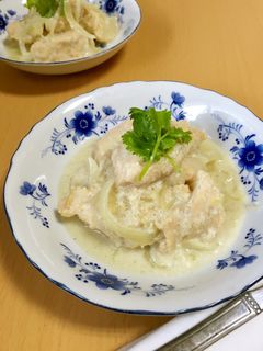 レンジで♪鶏胸肉の酒粕ココナッツソース-レシピのメイン写真