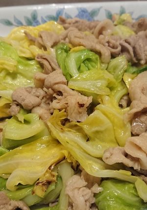 豚バラと春キャベツのさっぱり炒め-レシピのメイン写真
