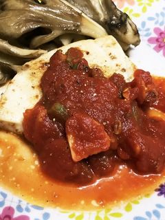 万能トマトソースでかじきのバター焼き-レシピのメイン写真