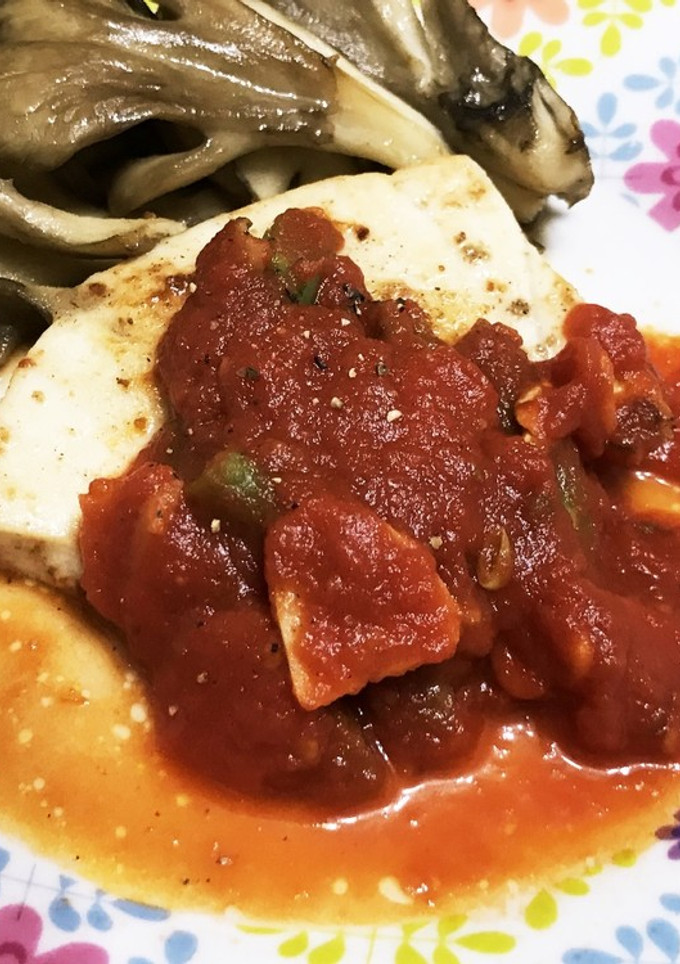 万能トマトソースでかじきのバター焼き-レシピのメイン写真