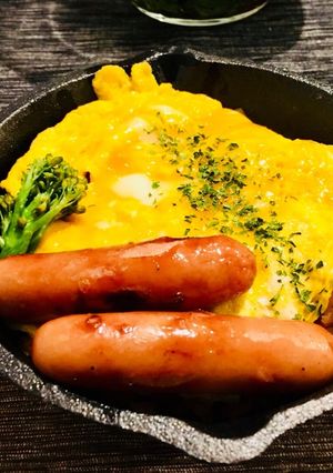 カフェ風オムライス-レシピのメイン写真