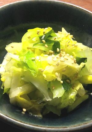 セロリ、白菜、ワカメの中華風マリネ-レシピのメイン写真