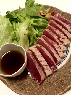 マグロのレアステーキにんにく醤油ソース-レシピのメイン写真