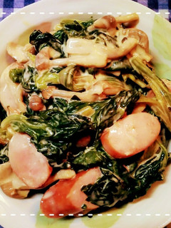 簡単！ほうれん草としめじの醤油マヨ炒め-レシピのメイン写真