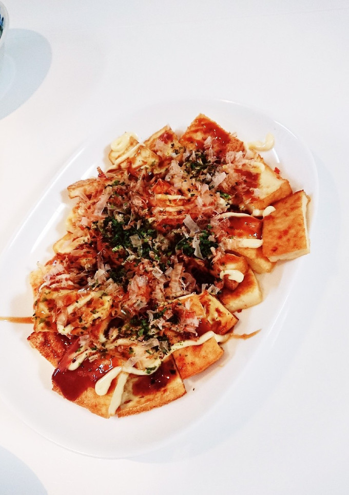 お好み焼き風!厚揚げのこんがり焼き-レシピのメイン写真