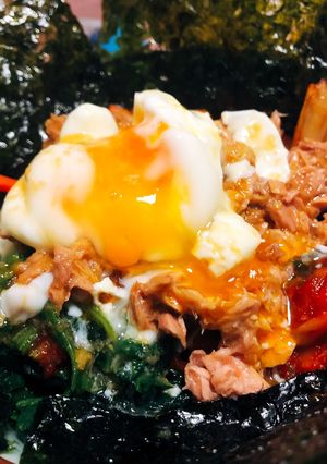 糖質制限♫もやしの楽々ビビンバ丼-レシピのメイン写真