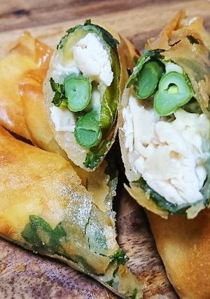 ささみといんげんのチーズ春巻-レシピのメイン写真