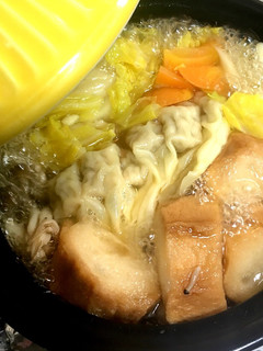 あったか1人鍋⑦ 肉ワンタン&仙台麩-レシピのメイン写真