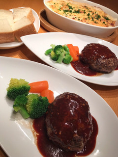 我が家の大きなハンバーグ-レシピのメイン写真