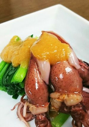自家製辛子酢味噌でプリっプリのホタルいか-レシピのメイン写真