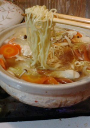 蓬莱の煮込みラーメンで鍋-レシピのメイン写真