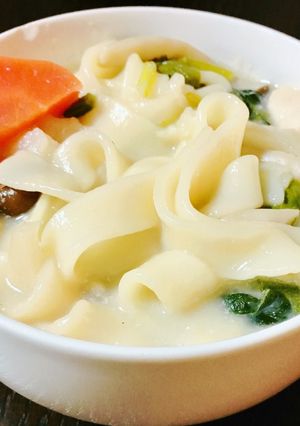 ほっこり優しい♡ミルクうどん-レシピのメイン写真