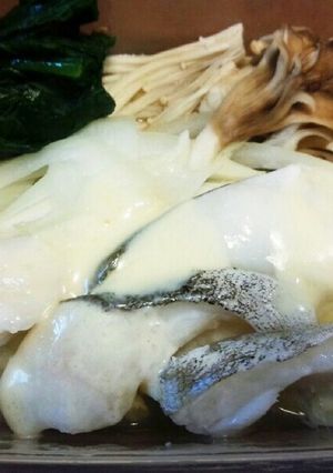 簡単♪チーズ乗っけタラのレンジ蒸し-レシピのメイン写真