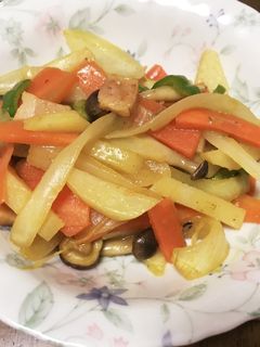 ジャガイモのカレー炒め-レシピのメイン写真