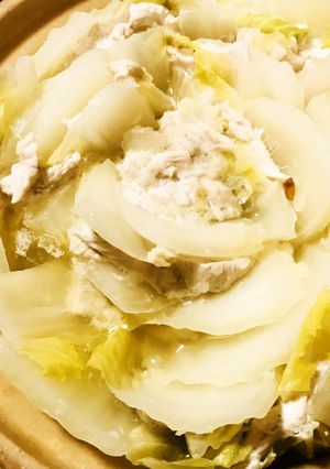 隠れ力うどんの寄せ鍋☆白菜と鶏肉の野菜鍋-レシピのメイン写真