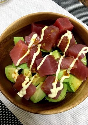 おいしいおいしいマグロアボカド丼-レシピのメイン写真
