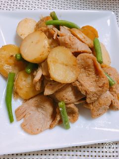 大豆ミートとジャガイモの甘辛炒め-レシピのメイン写真