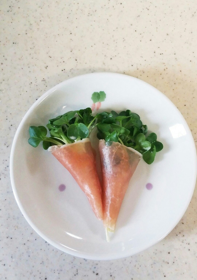 簡単！かいわれ大根の生ハム巻き-レシピのメイン写真