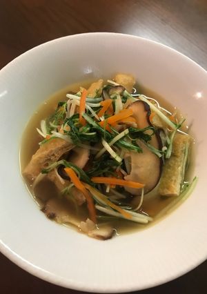具だくさん！水菜の煮浸し-レシピのメイン写真