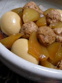 大根と鶏団子の煮物-レシピのメイン写真