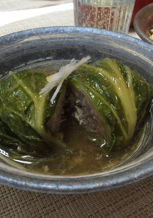 白菜ロールのしょうがあん-レシピのメイン写真