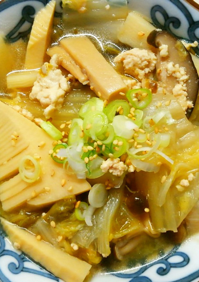 簡単❁たけのこと白菜と鶏挽き肉の中華煮❁-レシピのメイン写真