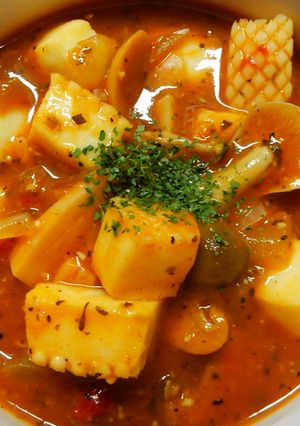 簡単♪イカと きのこのサルサソース煮❀-レシピのメイン写真