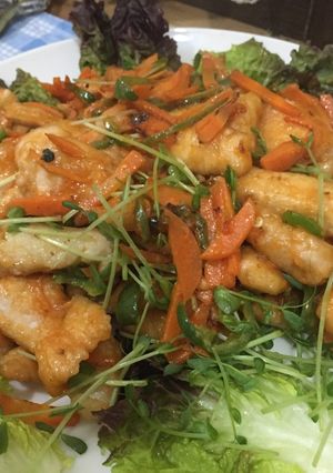 鶏むね肉のケチャマヨ炒め-レシピのメイン写真