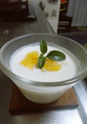 夏みかん入り♡パンナコッタ風デザート♡-レシピのメイン写真